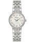 Women's Classic Crystal Stainless Steel Bracelet Watch Box Set 29mm