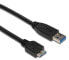 Фото #2 товара Good Connections 1m, USB 3.0 A - MicroUSB3.0 B, 1 m, USB A, Micro-USB B, USB 3.2 Gen 1 (3.1 Gen 1), Male/Male, Black