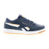 Фото #2 товара Reebok Club Memt Mens Blue Lace Up Leather Lifestyle Sneakers Shoes