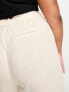 Only Curve linen shorts in cream