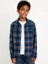 Фото #1 товара Soft-Brushed Flannel Pocket Shirt for Boys