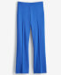 Фото #5 товара Women's Cobalt Glaze Ponte Kick-Flare Ankle Pants, Regular and Short Lengths, Created for Macy's