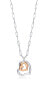 Romantic bicolor necklace made of steel Chic 75291C09019