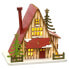 Фото #1 товара Новогоднее украшение Разноцветный Деревянный дом 14 x 9,3 x 14 cm