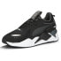 Фото #2 товара Puma RsX Lace Up Mens Black Sneakers Casual Shoes 39117603