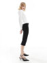 Фото #3 товара Mango zip front shirt in white