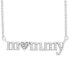 ფოტო #1 პროდუქტის Diamond Mommy Heart 20" Pendant Necklace (1/6 ct. t.w.) in Sterling Silver