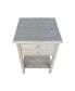 Фото #2 товара Lamp Table with 2 Drawers