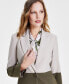 Фото #1 товара Women's Peak-Lapel Colorblocked Single-Button Blazer
