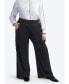 Фото #1 товара Plus Size Wide Leg Pant with Pintuck