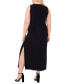 Фото #2 товара Plus Size Three-Ring Hardware Sleeveless Maxi Dress