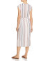 Tavik 262906 Womens Striped Midi Dress Swim Cover-Up Striped Size Small