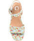 ფოტო #4 პროდუქტის Women's Pearrl Platform Espadrille Wedge Sandals