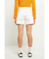 ფოტო #3 პროდუქტის Women's Destroyed Hem Denim Shorts