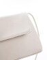 Object leather shoulder bag in stone