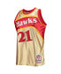 Фото #3 товара Men's Dominique Wilkins Gold Atlanta Hawks 75th Anniversary 1986-87 Hardwood Classics Swingman Jersey