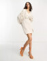 Фото #8 товара & Other Stories linen mini shirt dress in beige