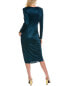 Badgley Mischka Slinky Midi Dress Women's Blue 2