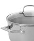 Фото #3 товара Clad H3 Stainless Steel 6 Quart Dutch Oven with Lid