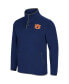 ფოტო #2 პროდუქტის Men's Navy Auburn Tigers Rebound Snap Pullover Jacket