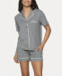 ფოტო #1 პროდუქტის Women's Jessie 2 Pc. Pajama Short Set