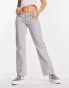 Weekday Arrow low rise straight leg jeans in artic blue