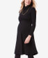 ფოტო #2 პროდუქტის Women's Vanessa Turtleneck Maternity Dress