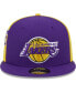 Фото #2 товара Men's Purple, Gold Los Angeles Lakers Gameday Wordmark 59FIFTY Fitted Hat