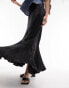 Фото #2 товара Topshop seamed detail maxi skirt in black