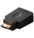 Wentronic HDMI Adapter - gold-plated - Black - HDMI Type-A - HDMI Type-C - Black