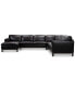 Фото #3 товара Virton 136" 4-Pc. Leather Chaise Sectional Sofa, Created for Macy's