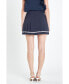 Women's Pleated Mid Rise Skorts