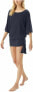 Michael Kors Womens Classic Side Tie Cover-Up Swimwear New Navy Size M