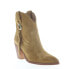 Фото #2 товара Frye Faye Concho Short 70368 Womens Brown Leather Slip On Western Boots 6.5