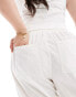 ONLY Curve pull on trouser in white