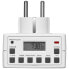 Wentronic Digital Timer - 16 A - 3600 W - White - Daily/Weekly timer - White - Digital - Buttons - 12h/24h - IP20