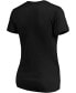 ფოტო #2 პროდუქტის Women's Black Chicago White Sox Victory Script V-Neck T-shirt