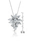 Фото #3 товара Sterling Silver White Gold Plated Bursting marquise Design Pendant