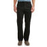 Фото #1 товара George Pants Mens 36 x 30 Black Cotton Flat Front Wrinkle Resistant Straight Leg