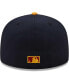 Фото #2 товара Men's Navy, Gold Cincinnati Reds Primary Logo 59FIFTY Fitted Hat