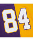 Men's Randy Moss Purple and Gold Minnesota Vikings 1998 Split Legacy Replica Jersey