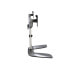 Фото #9 товара Dual Monitor Stand - Ergonomic Desktop Monitor Stand for up to 32" VESA Displays - Free-Standing Articulating Universal Computer Monitor Mount - Adjustable Height - Silver - Freestanding - 16 kg - 81.3 cm (32") - 100 x 100 mm - Height adjustment - Black -