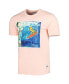 Men's and Women's Pink The Simpsons Surfboarding T-shirt