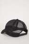 Erkek Etiket Baskılı Dokuma Beyzbol Basketbol Şapkası B7998AX24SM
