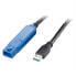 LogiLink 10m USB 3.0 M/M - 10 m - USB A - USB A - USB 3.2 Gen 1 (3.1 Gen 1) - Male/Female - Black