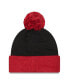 Фото #2 товара Men's Black Atlanta United FC Confident Cuffed Pom Knit Hat