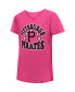 Big Girls Pink Pittsburgh Pirates Jersey Stars V-Neck T-shirt