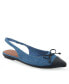 ფოტო #1 პროდუქტის Women's Donna Pointed Toe Slingback Flats