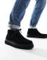 Clarks Torhill hi boots in black suede