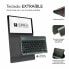 Фото #4 товара Bluetooth-клавиатура с подставкой для планшета Subblim SUBKT3-BTL200 Чёрный Испанская Qwerty